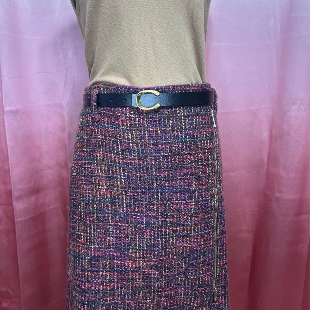 Etcetera Multicolor Tweed Pencil Skirt